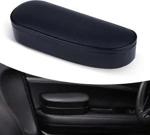 1 PC Car Armrest Heightening Pad, Door Elbow Support Rest Pillow, Adjustable Car Armrest Storage Box, Universal for Most Cars (Black)