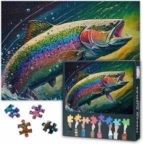 1000 Piece Puzzle for Adults Fish - Jigsaw Puzzles 1000 Pieces, Hard Impossible Difficult Challenging Puzzle Colorful Animal Theme (27.5"x19.7"), Family Game Night Gift & Home Decor