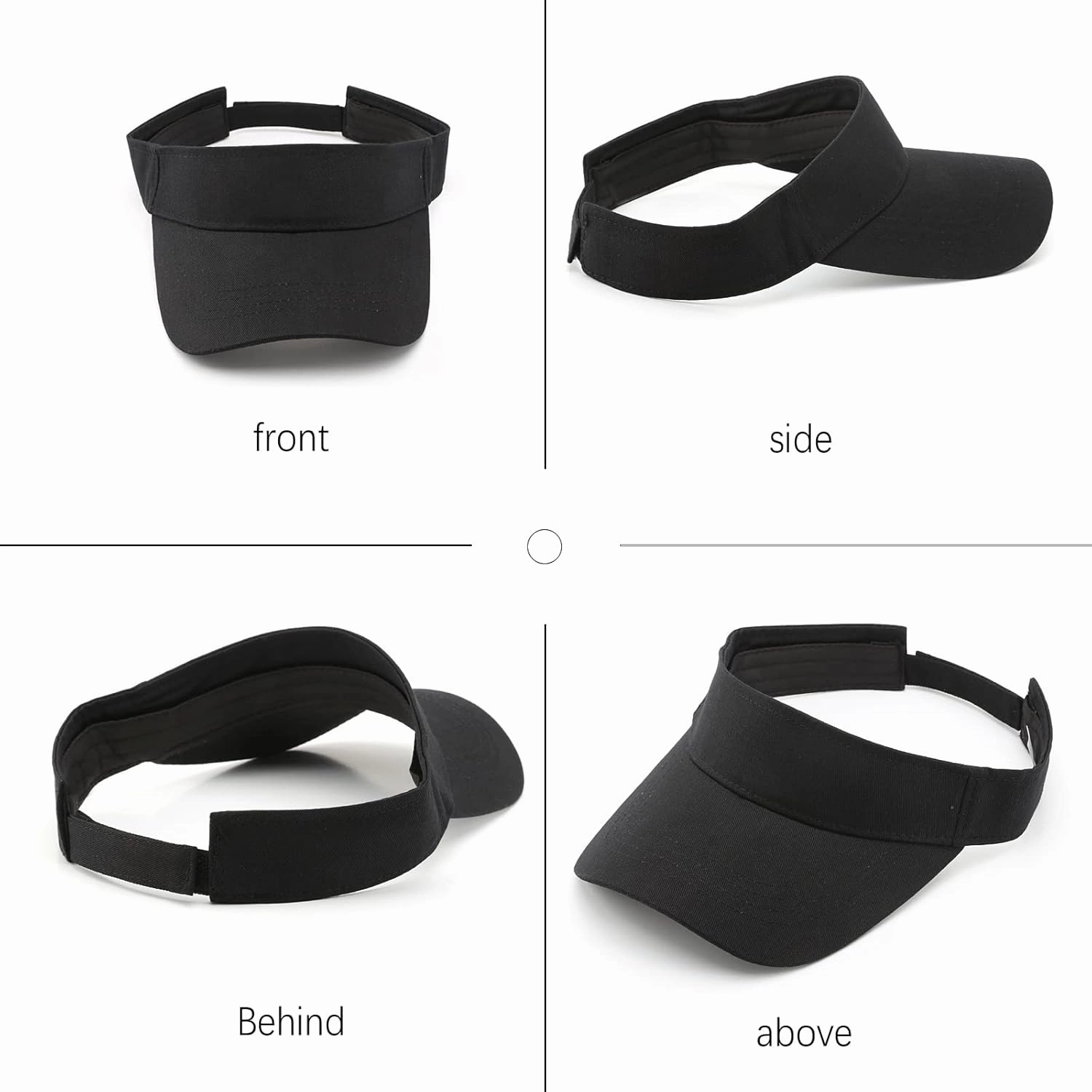 10 Pack Men Women Sun Visor Adjustable UV Protection Blank Sun Visor Hats Caps for Beach Pool Golf Tennis Sports