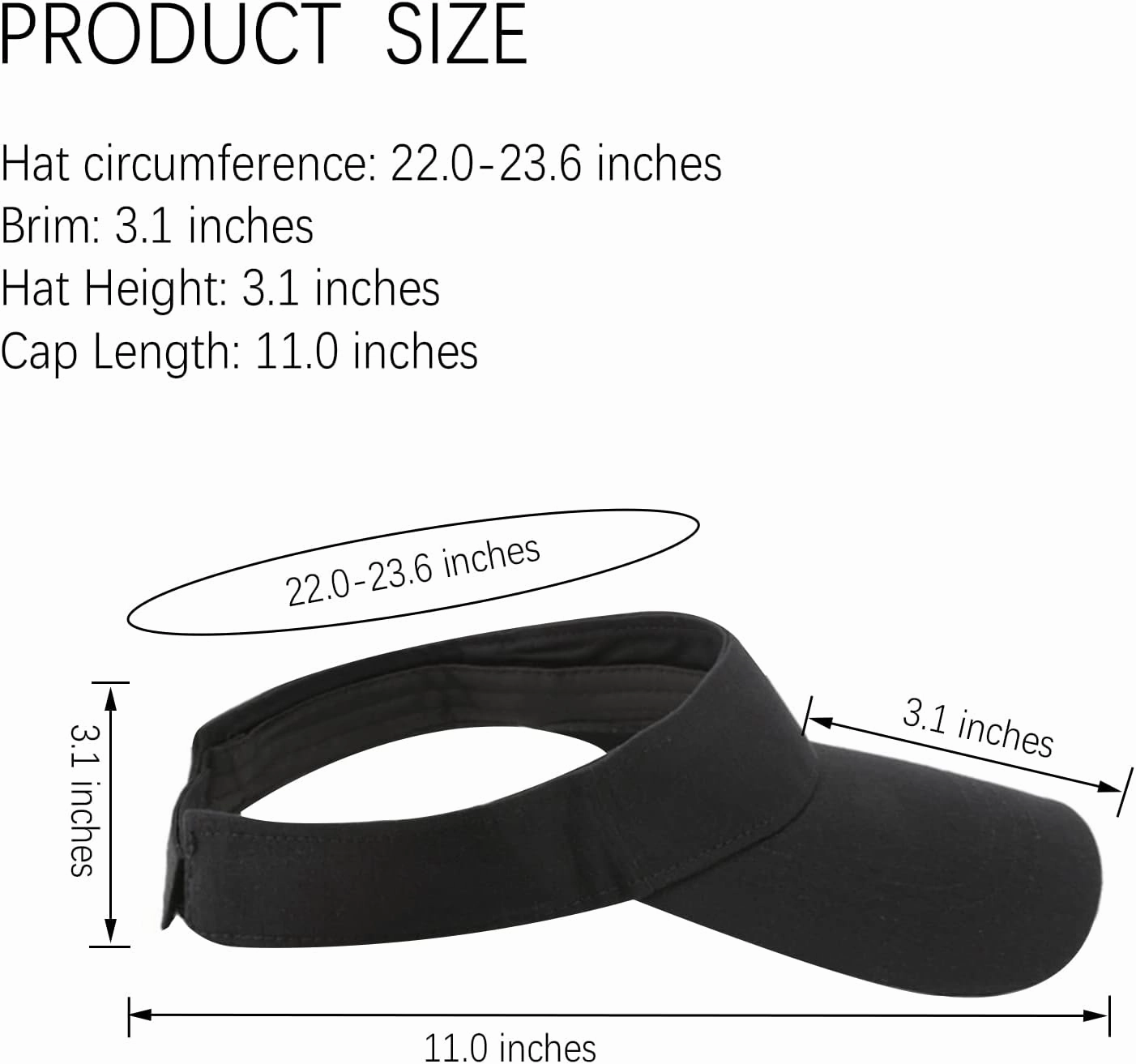 10 Pack Men Women Sun Visor Adjustable UV Protection Blank Sun Visor Hats Caps for Beach Pool Golf Tennis Sports
