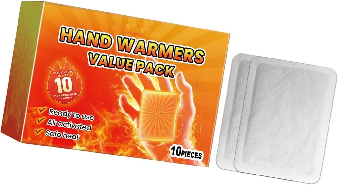 10Pcs Insole Foot Heat Warmers Multifunctional Hand Toe Warmers Adhesive Heat Pack Warming Stickers Patches Warm Pad