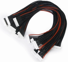 10pcs 8S JST-XH PlugCord Wires for RC Car, Boat, Helicopter - 30cm Balance Wire Extension Lead - Dualsky, hexTronik, Fmax, Rhino - Easy Charging Connection