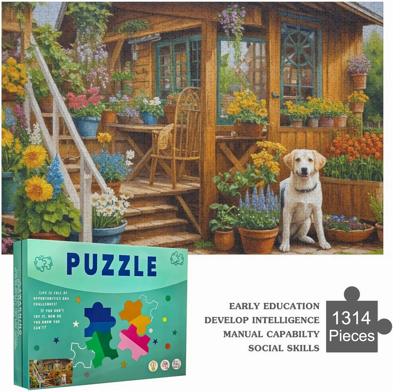 1314 Piece Jigsaw Puzzle for Adults Underwater World Puzzle Dolphin Fish Puzzle Puzzles for Kids Teens Fun Educational Games for Family Game Night Gift for Women Men 29.5x19.7 Inch