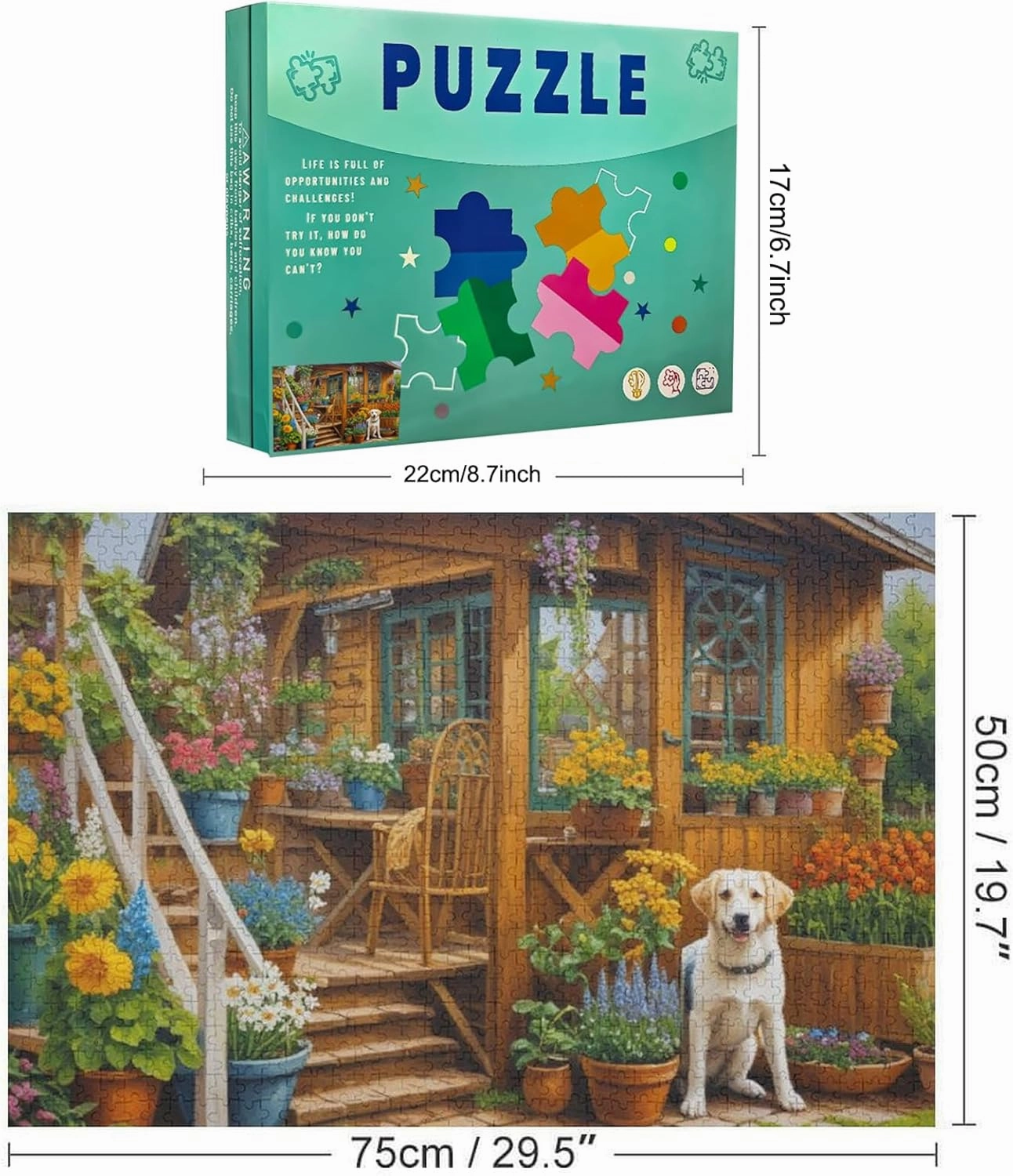 1314 Piece Jigsaw Puzzle for Adults Underwater World Puzzle Dolphin Fish Puzzle Puzzles for Kids Teens Fun Educational Games for Family Game Night Gift for Women Men 29.5x19.7 Inch
