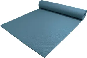 1/4" Thick High-Density Deluxe Non-Slip Exercise Pilates & Yoga Mat, Slate Blue