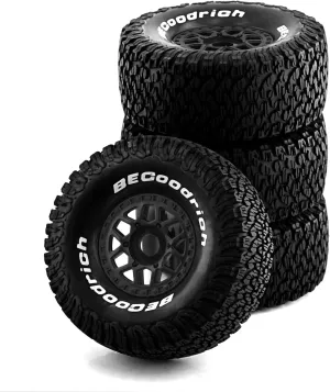 1/7 1/8 RC Short Course Truck Tires for All Terrain，Suitable for TRAXXAS UDR 85086-4 ARRMA Mojave EXB YK4072 DF7 YK4073 TB7 FS Atom/ 135mm OD High Performance Desert Off-Road Truck Tires