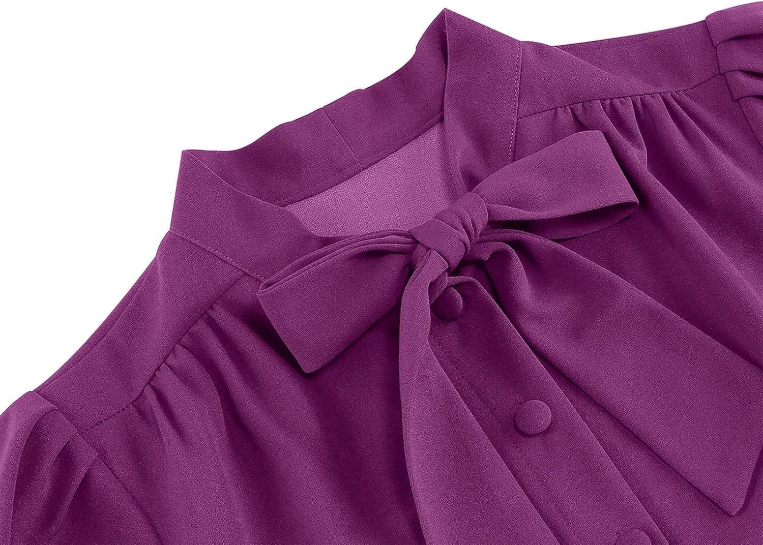 1950s Dresses for Women Vintage Rockabilly Retro 3/4 Puff Sleeve Tie Midi Dress Cocktail Party Evening Prom Gown
