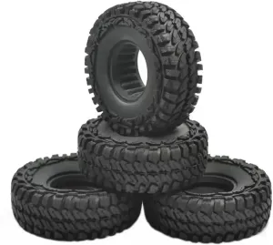 1.9" 1/10 RC Crawler Truck Wheels Tires Plastics Wheel Rims 115MM Tyre Tires RC for Rock Car Upgrade Accessories RC Wheel Tires