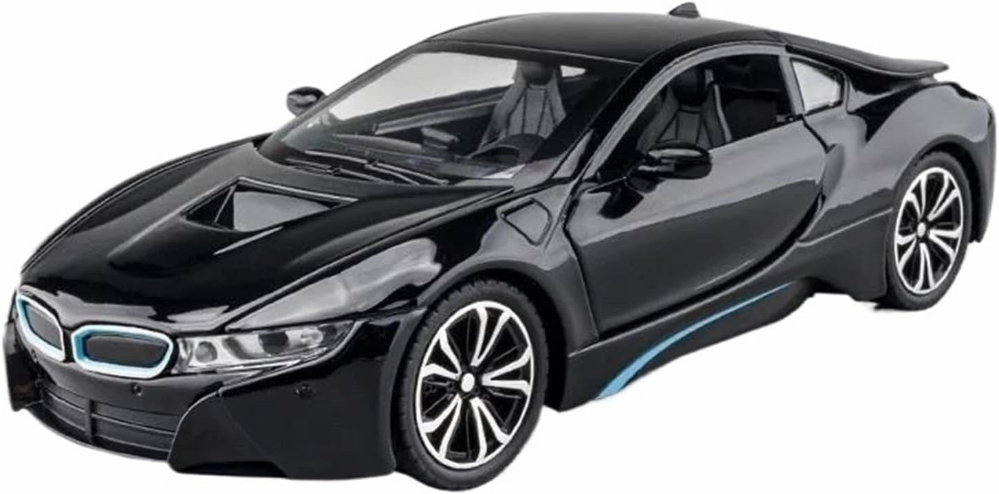 1:22 for I8 Sports Car Alloy Die Cast Model Car(Black)