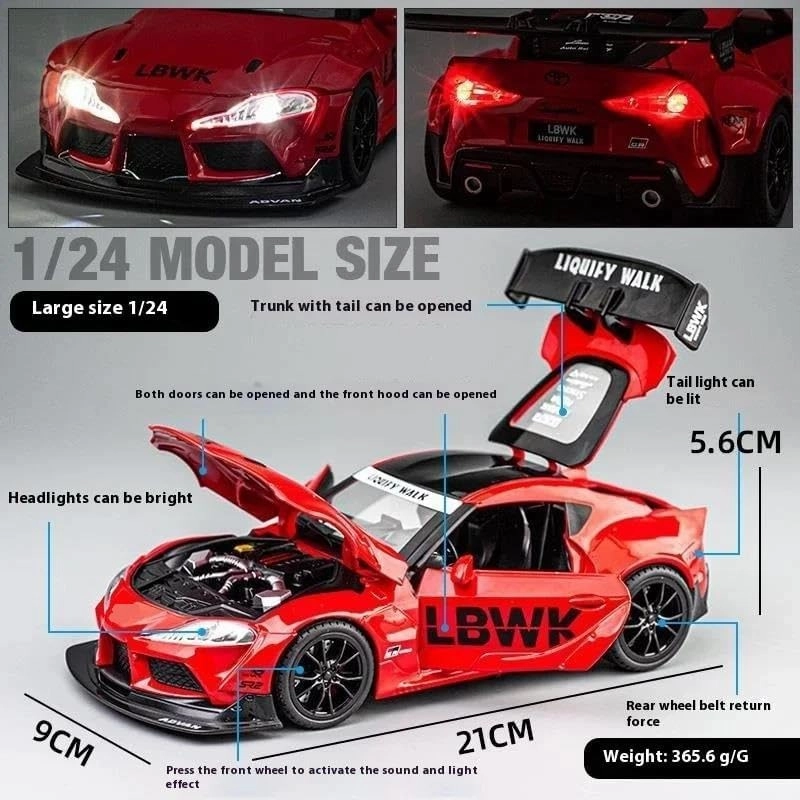 1/22 for Supra Alloy Die Cast Racing Model(Black)