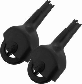 1Pair Car Wheels Replacement Front Swing Wheels Easy to Install Compatible with Ride Enhanced Maneuverability for Better Performance