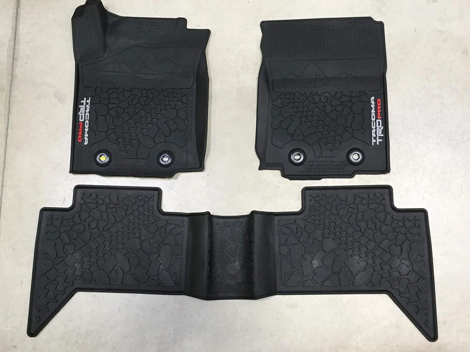 2016-2023 Genuine Toyota Tacoma TRD PRO All Weather Floor Liner/Mats (w/Automatic Trans) PT908-35200-02