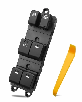 25401-ZJ60A Electric Master Power Window Switch Fit for Nissan Sentra 2008-2012 Replace 25401-ZN40C 25401-ZN40A 25401-JA00A 25401-ZE80A, Front Left Driver Side Window Control Switch