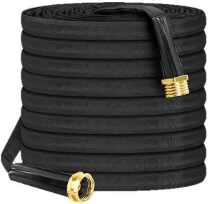 25ft Non-Expanding Garden Hose, Hose Pipe, Ultra-Light & Flexible Water Hose - Burst-Resistant, Kink-Free, High-Pressure, All-Weather Use for Lawns, Gardens, and Outdoor Cleanining (25ft)
