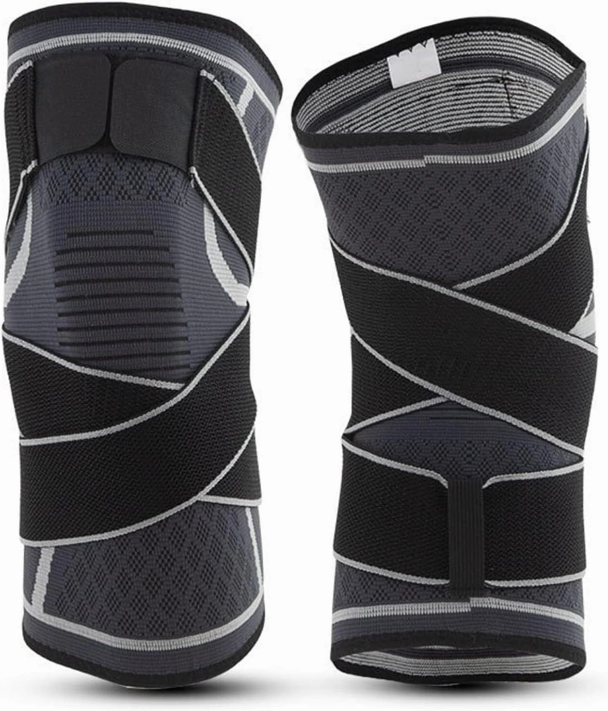 2pcs Knee Braces Breathable Nylon Knee Compression Sleeve for Men Women Pain Relief Knee Support Guard for Running Volleyball Knee Pads for Dancers Yoga Climbing kneepads (C : XX-Large)
