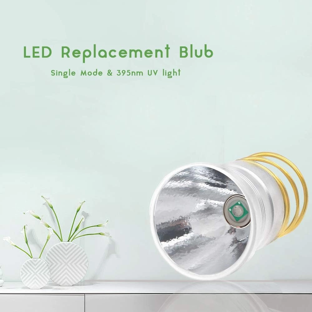 395nm UV Black Light Flashlight LED Replacement Bulb Single Mode P60 Drop-in Module for C2 G2 Z2 6P 9P G3 S3 D2