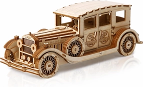 3D Wooden Puzzle for Adults, Mechanical Classic Car Puzzle, DIY Vintage Vehicle Model Building Kit Handicraft Wood Craft Hobbies Toy, Birthday for Hobbyist 14  Family Women Men, 187 Pcs