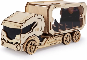 3D Wooden Puzzle for Adults, Mechanical Piggy Bank Car Puzzle, DIY Vehicle Model Building Kit Handicraft Wood Craft Hobbies Toy, Birthday for Hobbyist 14  Family Women Men, 156 Pcs