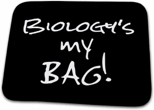 3dRose Bathroom Bath Rug Mat - Biology is My Bag. Biologist Teacher Researcher Science Student Text Its My Bag