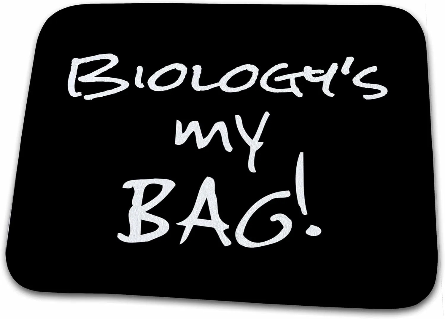3dRose Bathroom Bath Rug Mat - Biology is My Bag. Biologist Teacher Researcher Science Student Text Its My Bag
