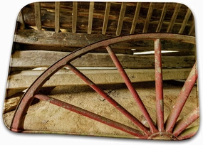 3dRose Buggy wheel inside Tipton Place, Great Smoky Mountains NP,... - Dish Drying Mats (ddm-260037-1)