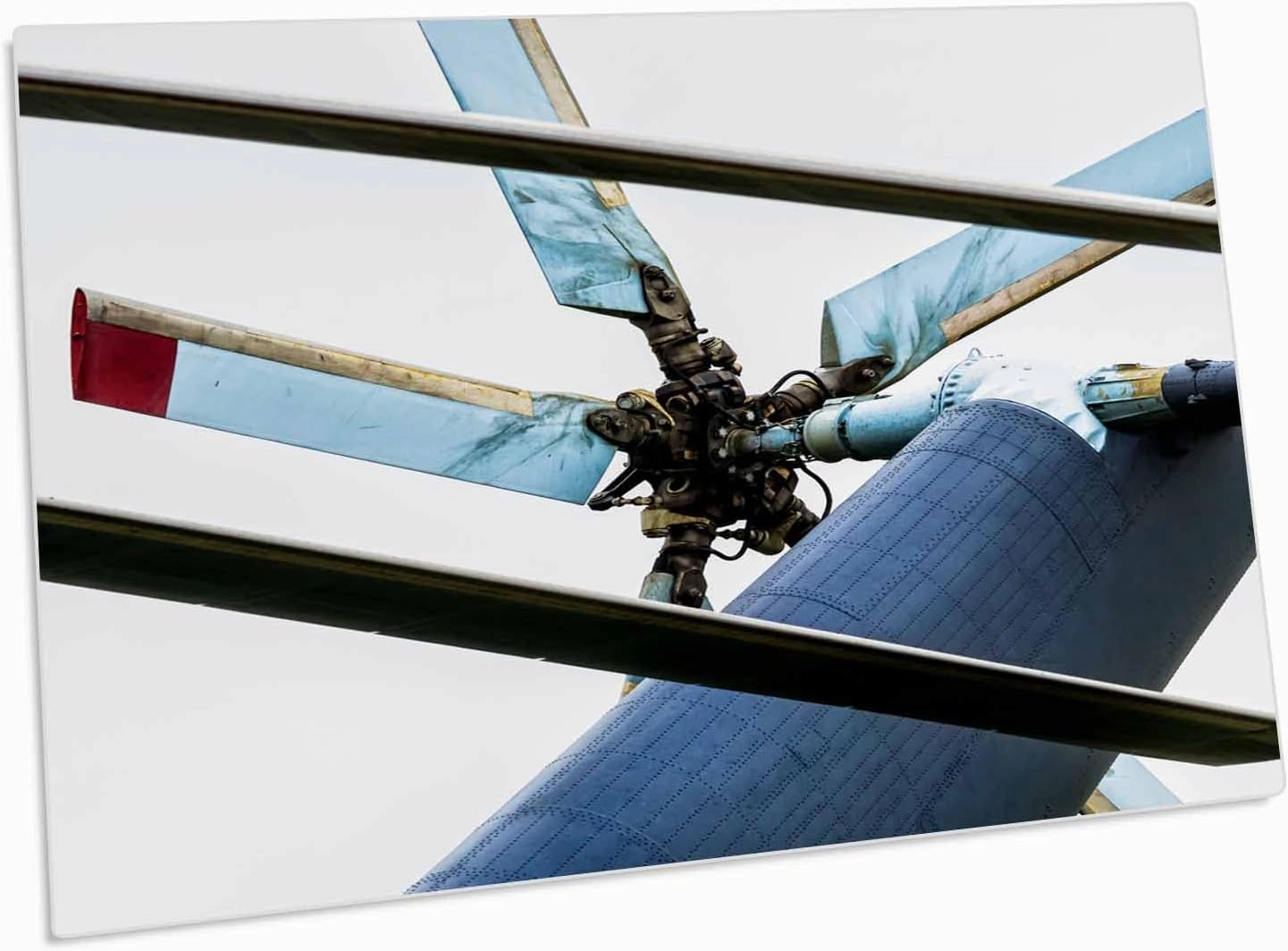 3dRose Helicopter Tail Propeller and Rotor Blades - Desk Pad Place Mats (dpd-267360-1)