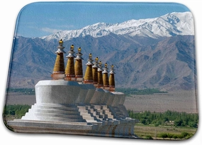 3dRose Jammu and Kashmir, Ladakh, chortens with Gold Spires. - Bathroom Bath Rug Mats (rug-188084-1)
