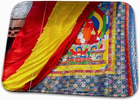 3dRose Jammu and Kashmir, Ladakh, Monks Raising The thangka. - Bathroom Bath Rug Mats (rug-188088-1)