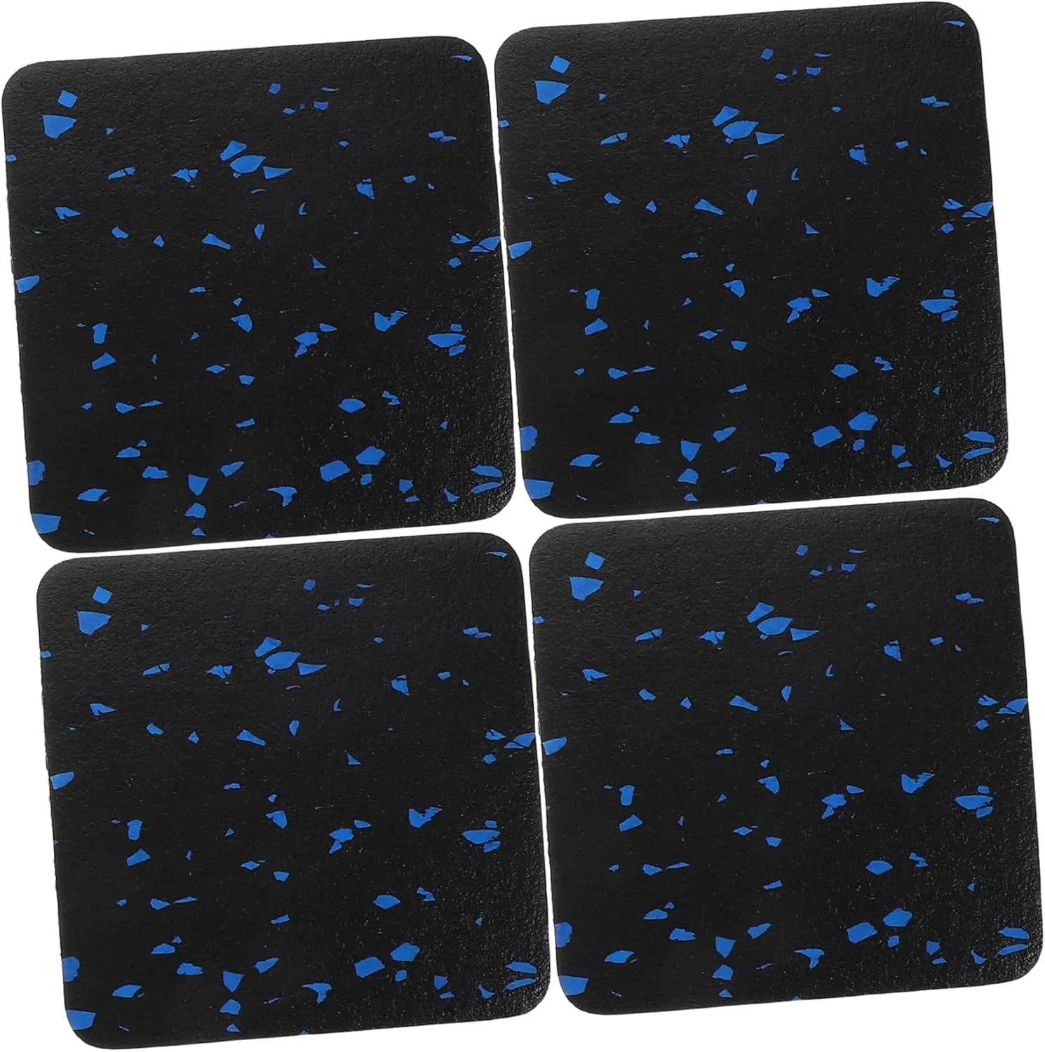 4pcs Treadmill Pad for Elliptical Machine Double-Sided Non-Slip Workout Mat Shock Absorbing Mat Noise Reduction Fitness Equipment