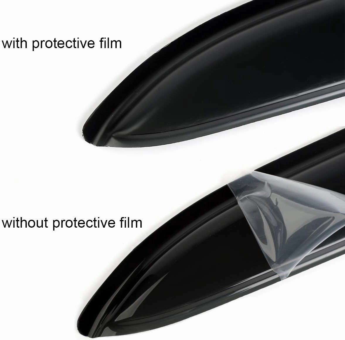 4pcs Original Shatterproof Outside Mount Style Sun Rain Guards Durable Side Window Wind Deflectors Dark Smoke Vent Window Visors Compatible with 2002-2009 Trailblazer/Envoy 94733