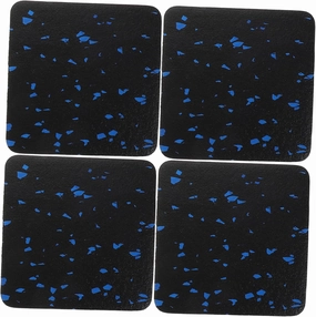 4pcs Shock Absorbing Exercise Equipment Mat Thick Non- Floor Protector for Treadmills and Elliptical Noise Reduction - Cushion for Home Gym