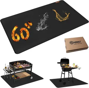 60"×48" Under Grill Mat for Outdoor Grill,Double-Side Fireproof & Heat-Resistant Outdoor Grill Mat,Protective Mat for Patio,Courtyard,Tabletop