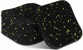 6 PCS Durable Non Slip Rubber Shock Absorbing Pads for Vibration Isolation and Floor Protection for Home Fitness and Exercise Equipment