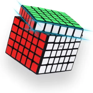 6x6 Speed Cube Qiyi 6 by 6 Speed Cube 6x6x6 Magic Cube Large Cube Puzzle Game Toy Black for Teenagers and Adults