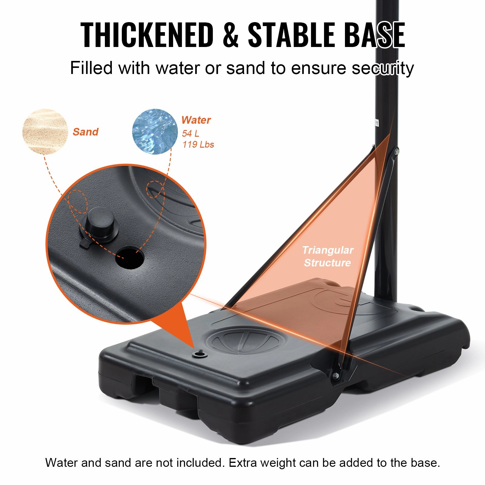 (FINAL PRICES ARE LOWER ON OUR SITE!) VEVOR Basketball Hoop, 4-10 ft Adjustable Height Portable Backboard System, 44 inch Basketball Hoop & Goal, Kids & Adults Basketball Set with Wheels, Stand, and Fillable Base, for Outdoor/Indoor