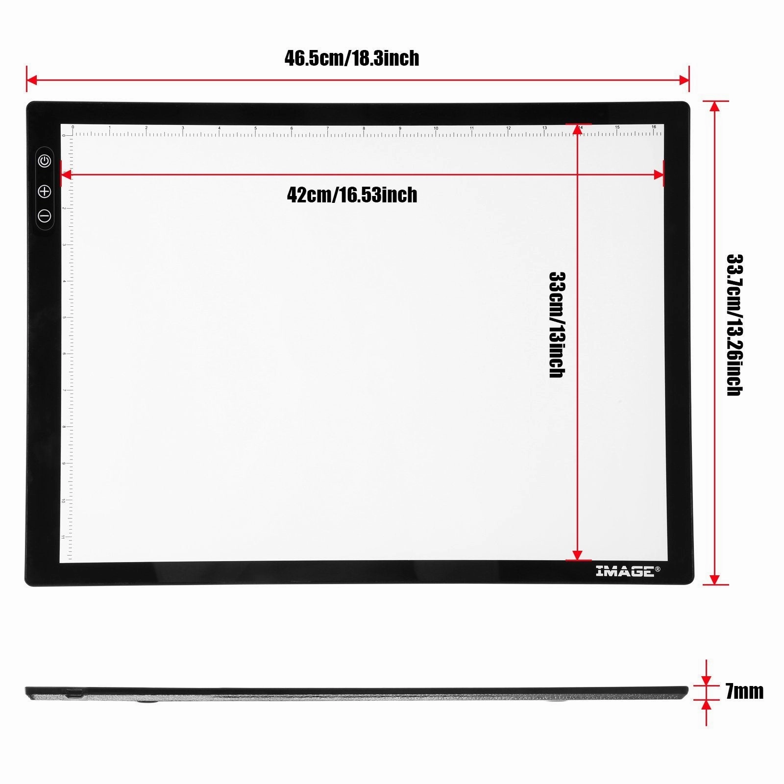A3 Light Pad A3 LED Tracing Pad Ultra-Thin Drawing Pad Adjustable Brightness
