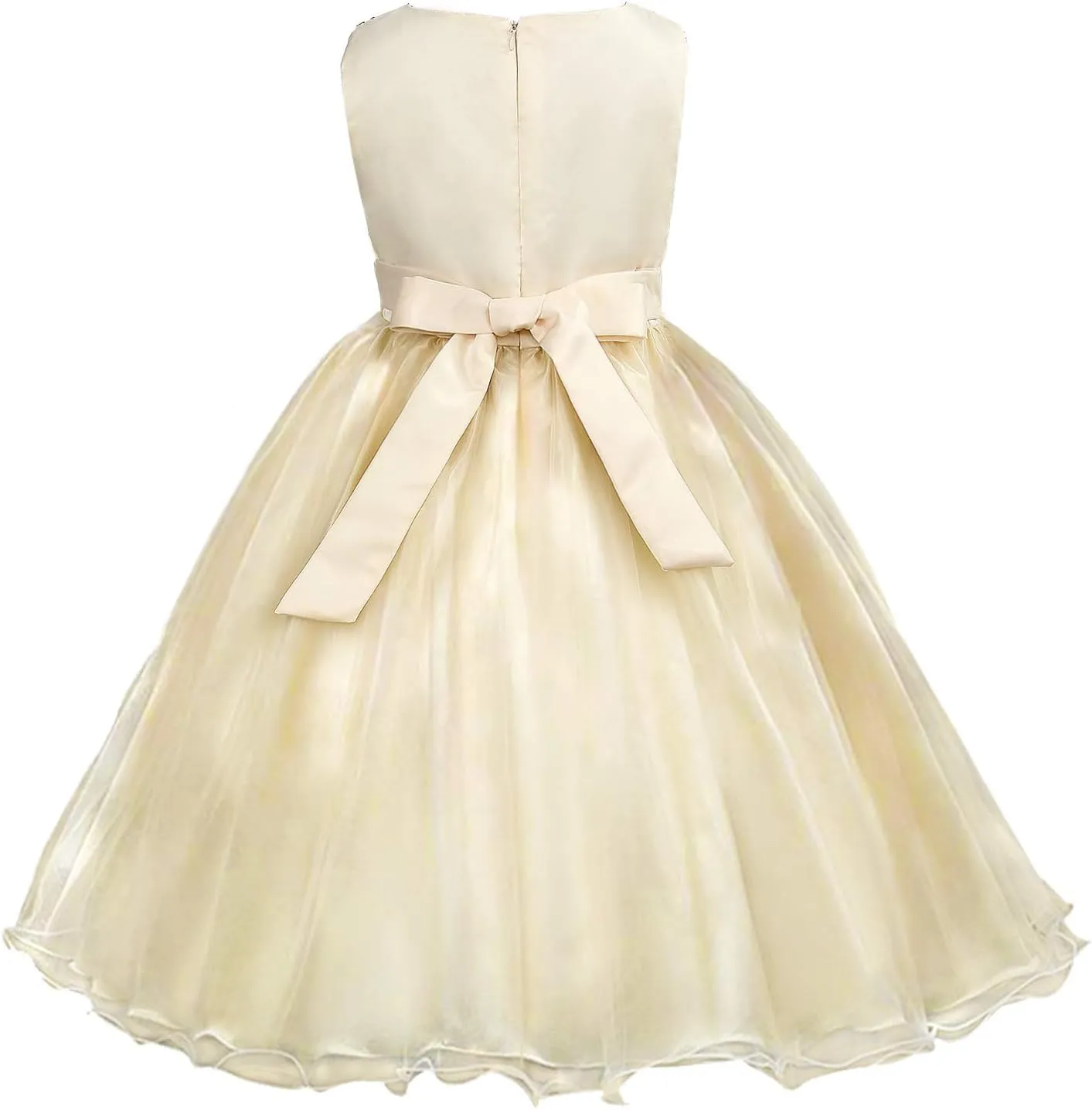 Acecharming Girls Dresses Sequin Flower Girls Party Dress Bridesmaid Ball Gown Wedding Tulle 3-10 Years
