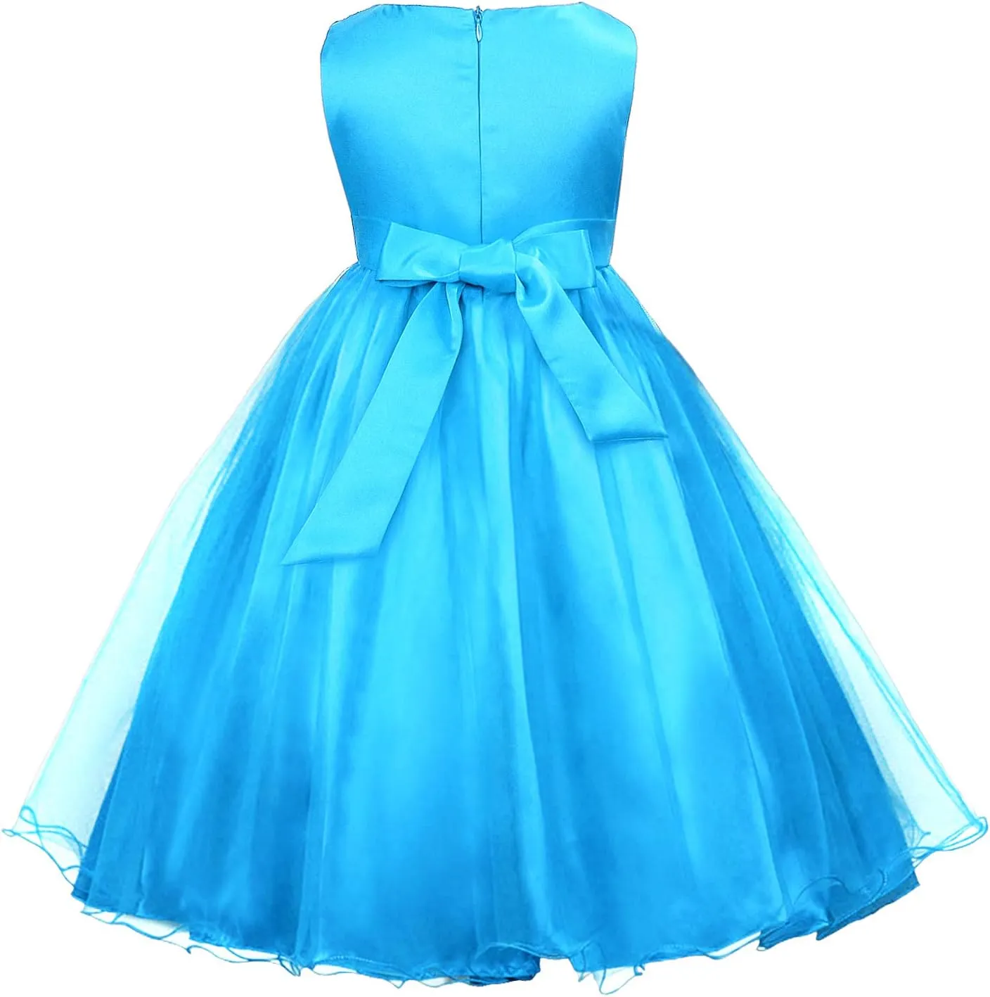 Acecharming Girls Dresses Sequin Flower Girls Party Dress Bridesmaid Ball Gown Wedding Tulle 3-10 Years