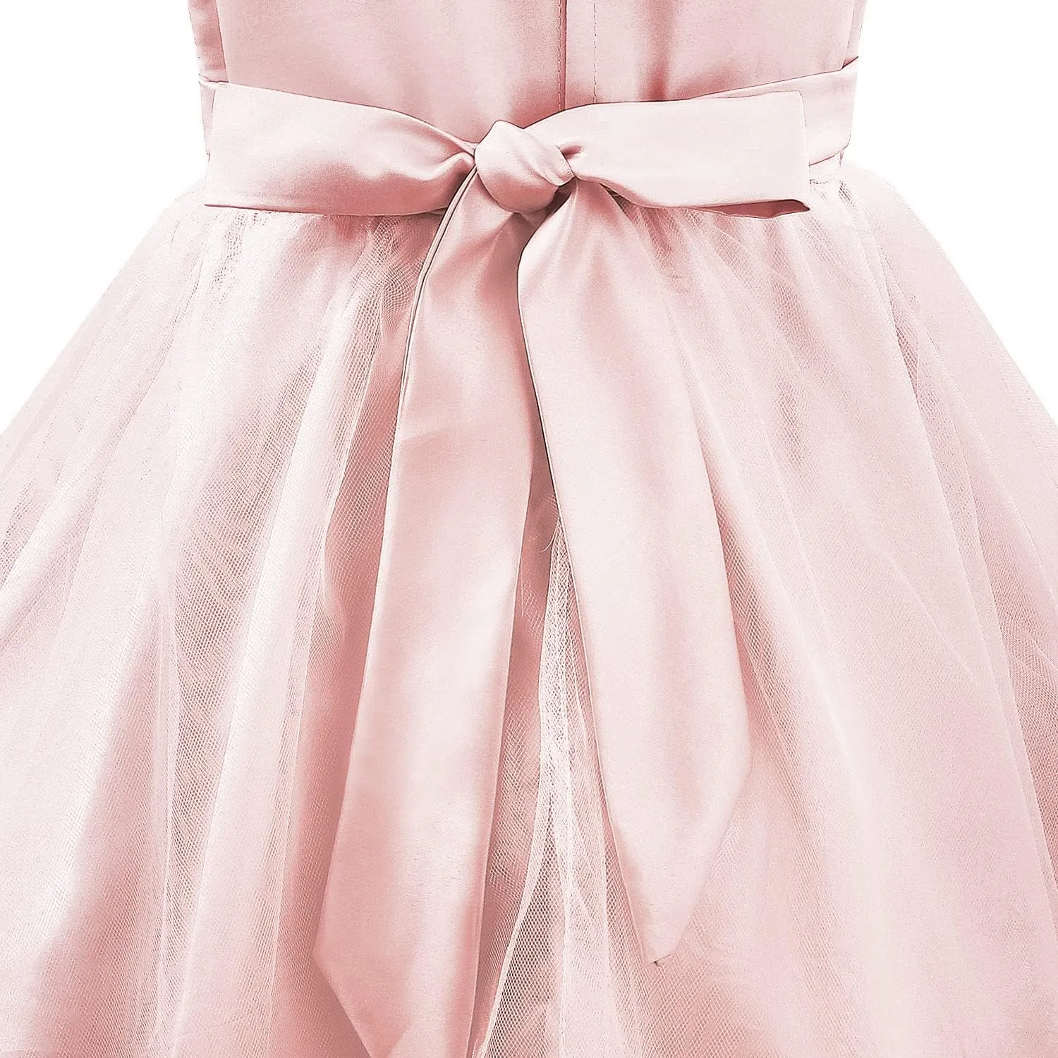 Acecharming Girls Dresses Sequin Flower Girls Party Dress Bridesmaid Ball Gown Wedding Tulle 3-10 Years