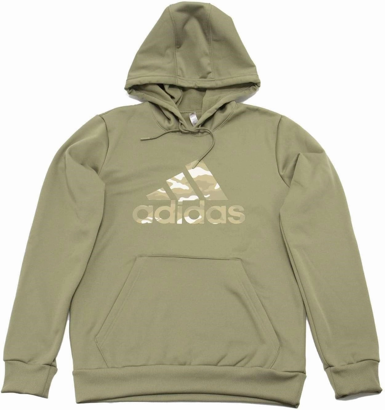 adidas Men's Camo Logo Fill Basketball Hoodie, Orbit Green,S - US