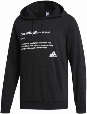 adidas Men's Definition Basketball Hoodie, Black,XL - US