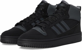adidas Unisex Break Start Mid Top Winterized Basketball Sneaker, Black/Grey/Black, 9 US Men