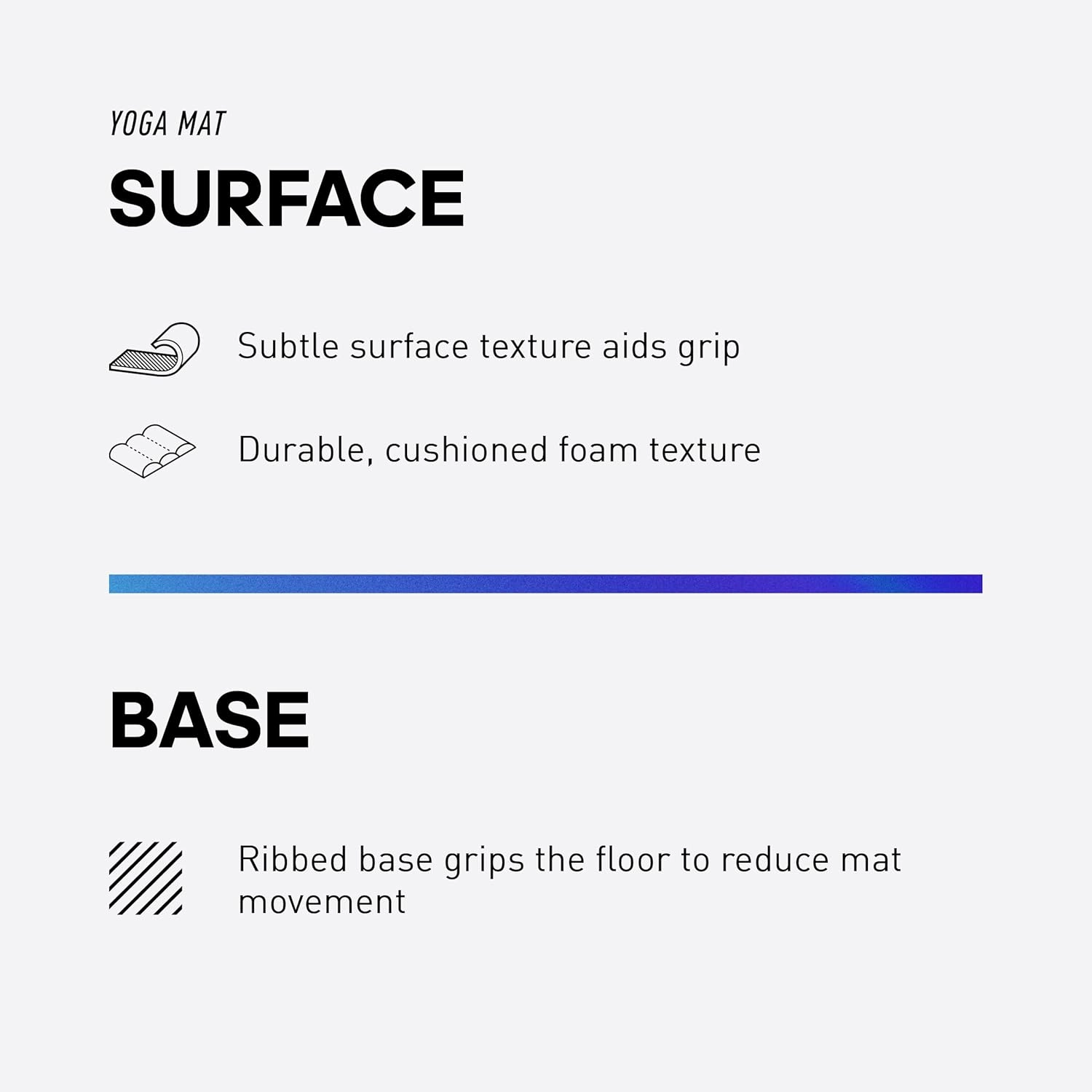 adidas Yoga Mat - Eco Friendly - Non Slip, Durable Textured Surface