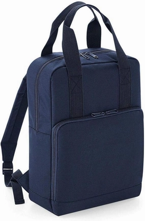 Adults Travel Use Shoulder Strap Twin Handle Bag Rucksack Icon Roll Top Backpack Navy Dusk One Size