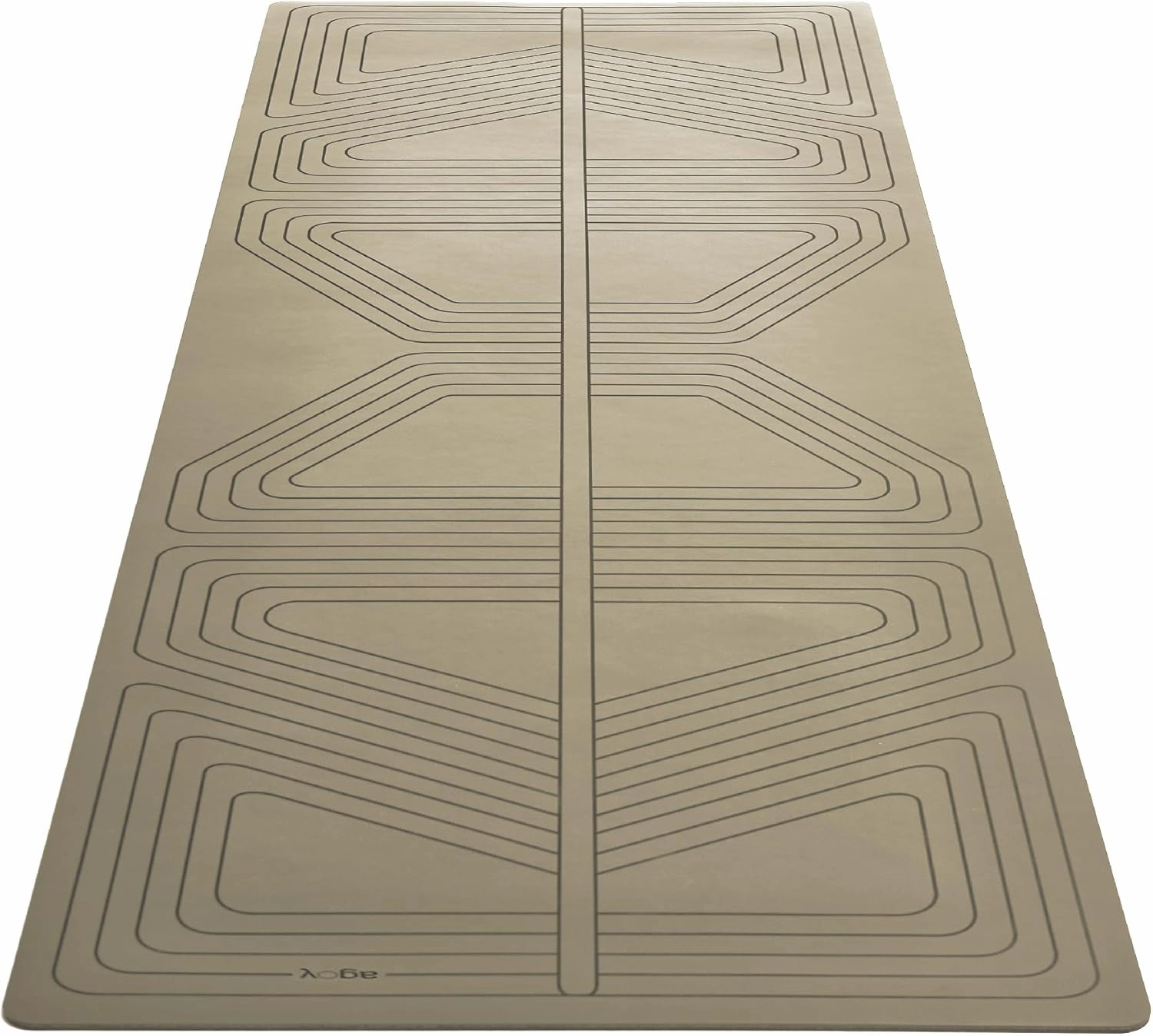 agoy Pro  Warrior - Premium Non-Slip Yoga Mat – Eco-Conscious Design - PU Mat With Wet/Dry Grip  - Focus Alignment - Lazer-Etched Technology - A Portable Standard Size Mat for All Styles of Yoga