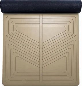 agoy Pro  Warrior - Premium Non-Slip Yoga Mat – Eco-Conscious Design - PU Mat With Wet/Dry Grip  - Focus Alignment - Lazer-Etched Technology - A Portable Standard Size Mat for All Styles of Yoga