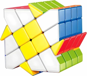 AI-YUN 4x4x4 Windmill Speed Cube Unconventional Stickerless 4×4 Windmill Magic Cube Puzzle Children's Educational Toys