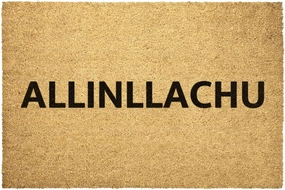 Allinllachu Doormat Quechua Outdoor Mat Rug Hi Hello Runasimi Front Home Decor Porch Carpet Outdoor Rug Coir Mat