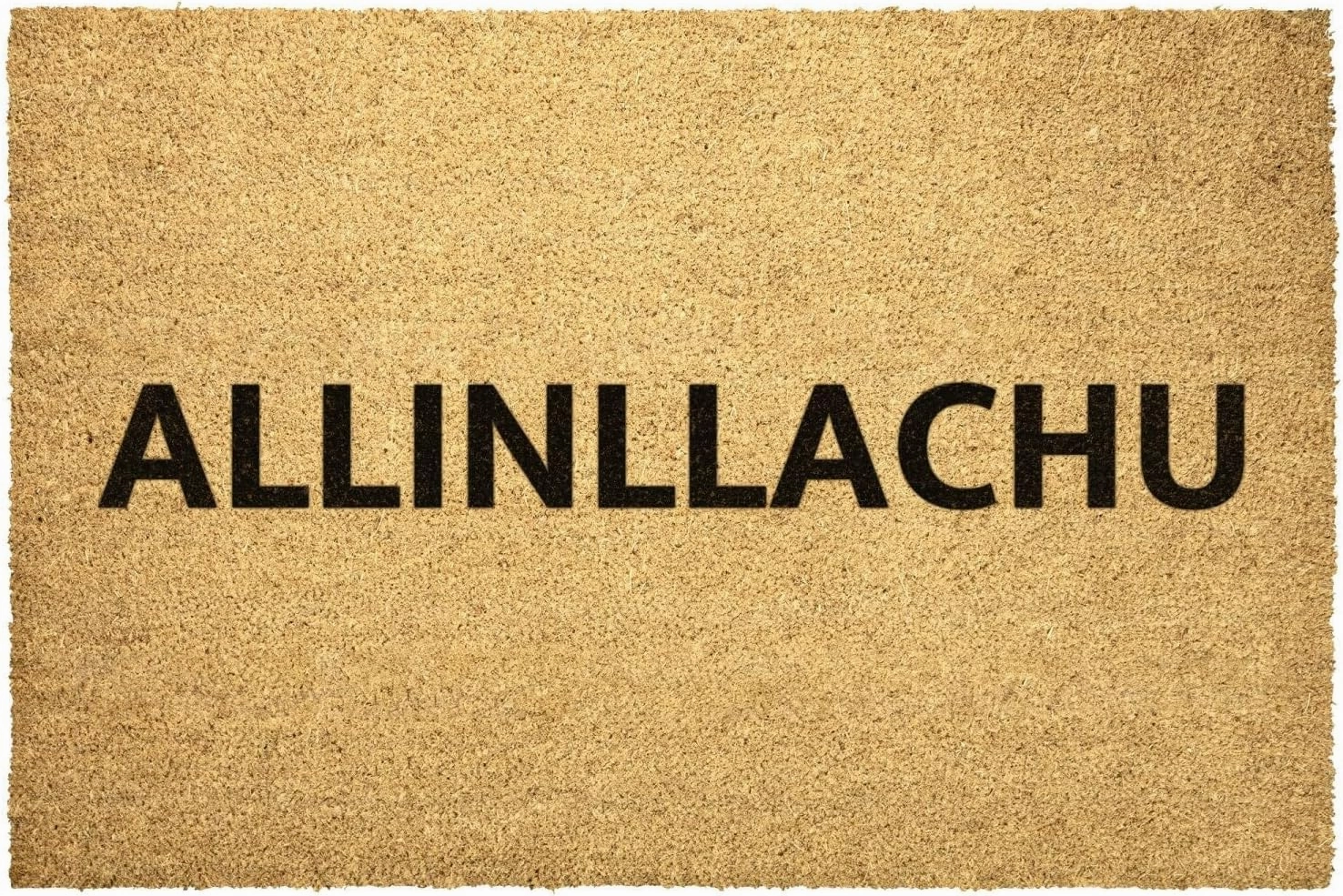 Allinllachu Doormat Quechua Outdoor Mat Rug Hi Hello Runasimi Front Home Decor Porch Carpet Outdoor Rug Coir Mat