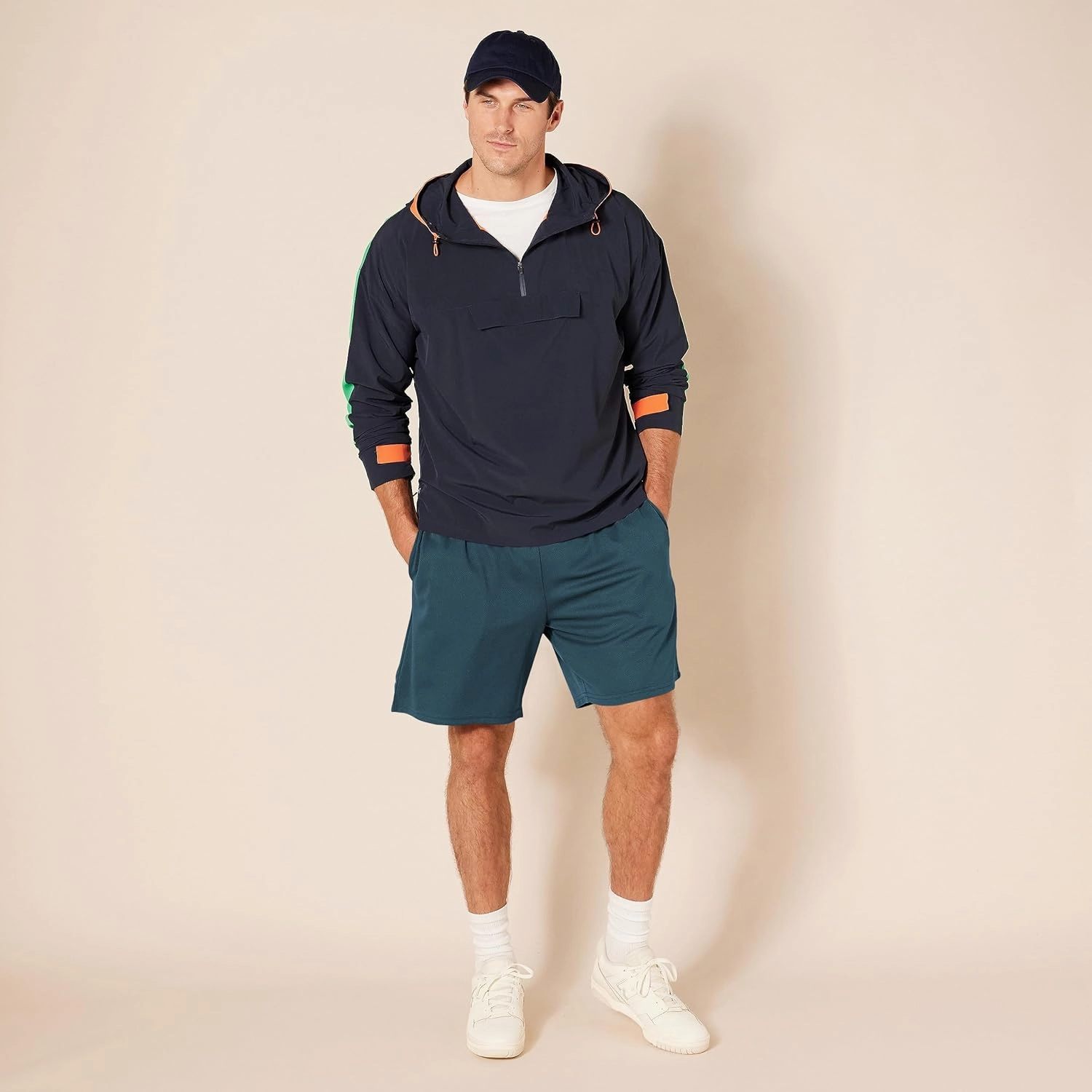 Amazon Essentials Men's Performance Tech Loose-Fit Shorts (Available in Big & Tall), Pack of 2